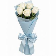 Букет 5 Белых роз Проуд #REPLACE_PRED# Загорьевские дали