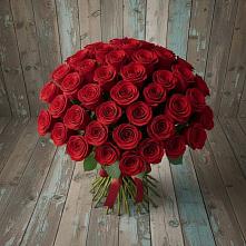 Букет 55 Красных роз Фридом #REPLACE_PRED# Загорьевские дали