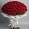 Букет 101 Красная роза Блэк Мэджик в Загорьевские дали