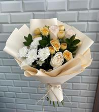 Букет цветов из:  Розы и Хризантемы в Загорьевские дали