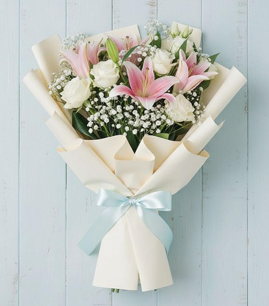 Букет цветов из: Лилии в Загорьевские дали