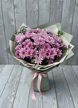 Букет цветов из:  Хризантемы #REPLACE_PRED# Загорьевские дали