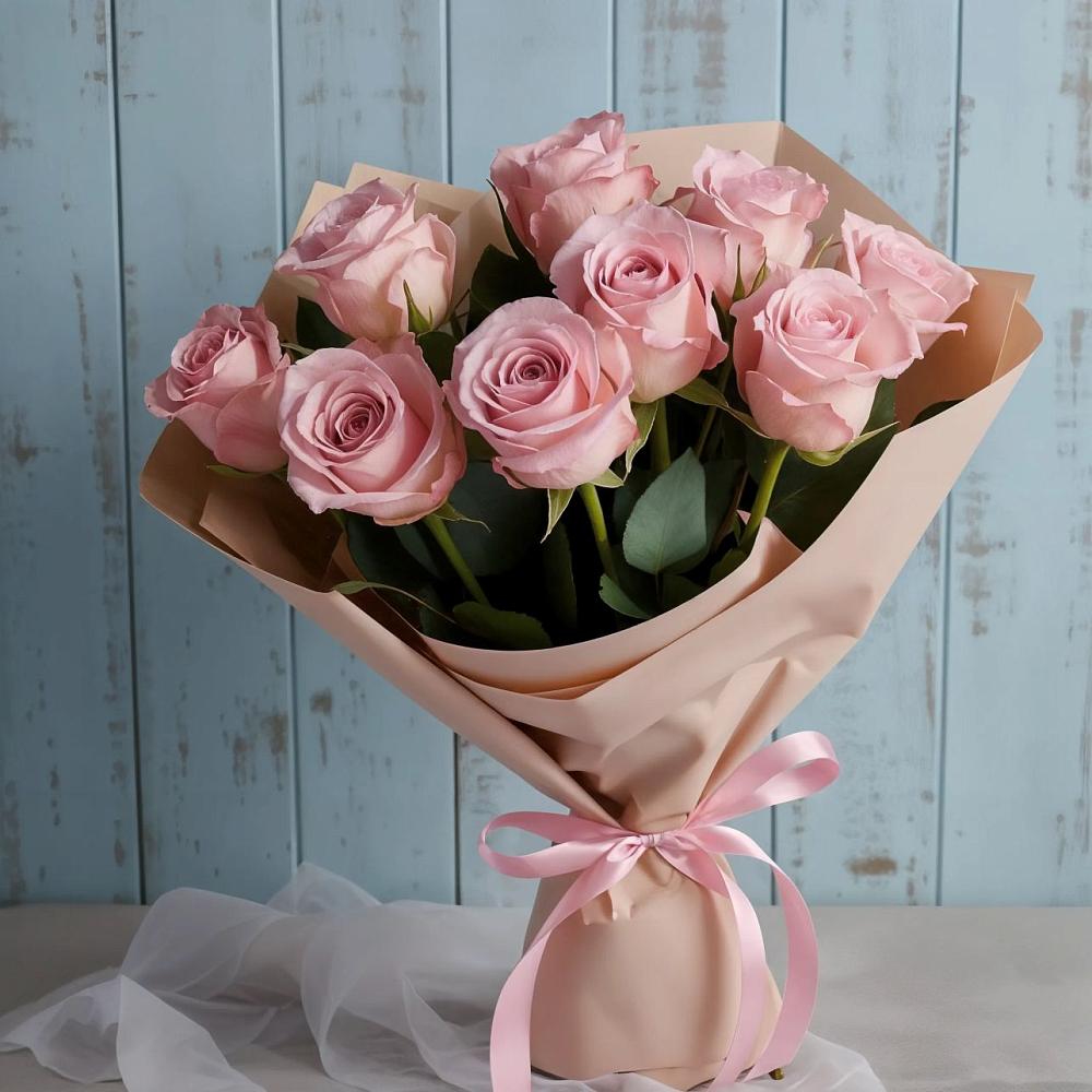 Букет цветов из: Розы в Загорьевские дали