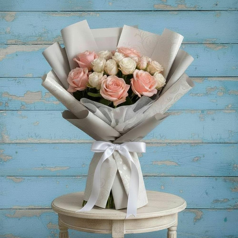 Букет цветов из: Розы в Загорьевские дали