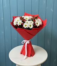 Букет цветов из:  Хризантемы #REPLACE_PRED# Загорьевские дали