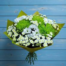 Букет цветов из:  Хризантемы в Загорьевские дали