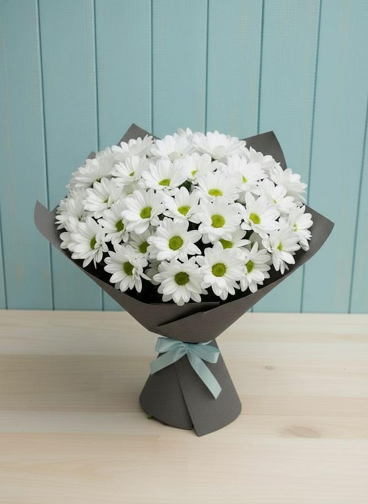 Букет цветов из: Хризантемы в Загорьевские дали