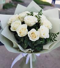 Букет Белые розы Проуд #REPLACE_PRED# Загорьевские дали