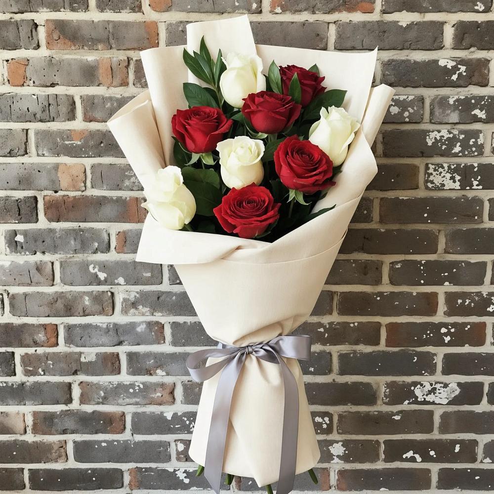 Букет цветов из: Розы в Загорьевские дали