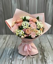 Букет цветов из:  Гвоздики, Розы и Хризантемы #REPLACE_PRED# Загорьевские дали