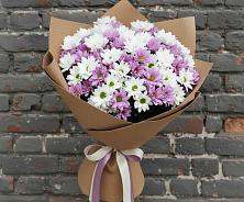 Букет цветов из:  Хризантемы в Загорьевские дали