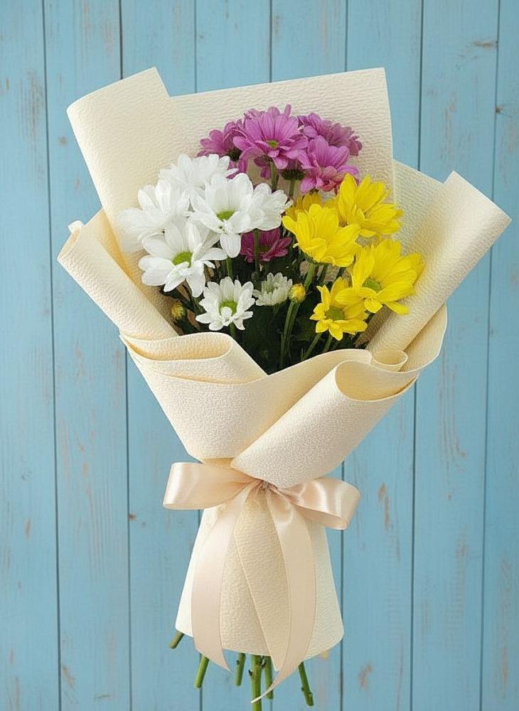 Букет цветов из: Хризантемы в Загорьевские дали