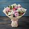 Букет цветов из: Хризантемы, Альстромерии и Розы в Загорьевские дали